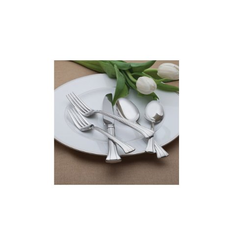 0024258485105 - WATERFORD MONT CLARE 18/10 STAINLESS STEEL 65-PIECE SET, SERVICE FOR 12