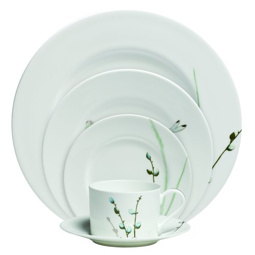 0024258494091 - WATERFORD FINE BONE CHINA WILLOW 5-PIECE PLACE SETTING