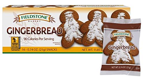 0024300096334 - FIELDSTONE BAKERY GINGERBREAD COOKIES, 8 BOXES, 128 INDIVIDUALLY WRAPPED COOKIES