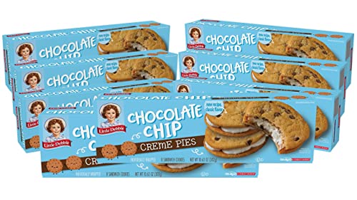 0024300842078 - LITTLE DEBBIE CHOCOLATE CHIP CREME PIES, A LAYER OF CREME SANDWICHED BETWEEN TWO SOFT CHOCOLATE CHIP COOKIES (8 BOXES)