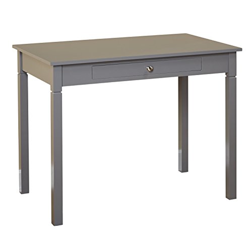 0024319788091 - TARGET MARKETING SYSTEMS LEO DESK WITH ONE CENTER DRAWER, GRAY