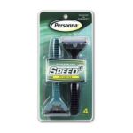 0024500191211 - PERSONNA SPEED 3 TRIPLE BLADE PIVOTING HEAD FOR MEN VALUE PACK