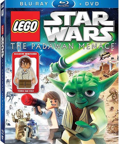 0024543762300 - LEGO STAR WARS: THE PADAWAN MENACE BLU-RAY & STANDARD DVD COMBO PACK WITH YOUNG HAN SOLO MINIFIGURE