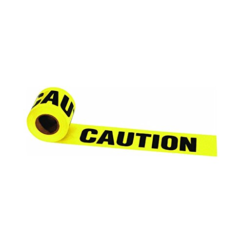 0024721007766 - IRWIN TOOLS STRAIT-LINE 66200 BARRIER TAPE ROLL, CAUTION, 3-INCH BY 300-FOOT