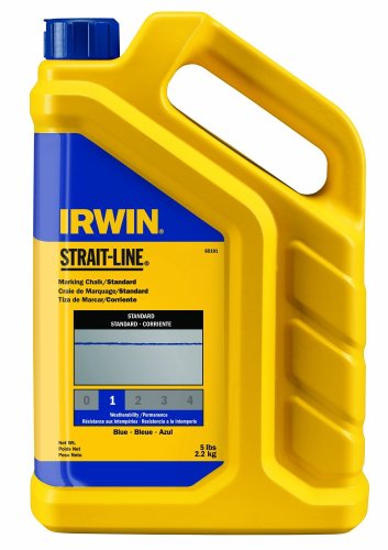 0024721500205 - IRWIN TOOLS STRAIT-LINE STANDARD MARKING CHALK, 5-POUND, BLUE CHALK (65101ZR)