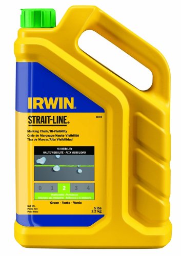 0024721651068 - IRWIN TOOLS STRAIT-LINE STANDARD MARKING CHALK, 5-POUND, FLUORESCENT GREEN