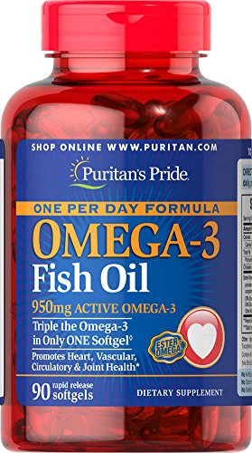 0025077329489 - PURITAN'S PRIDE ONE PER DAY OMEGA-3 FISH OIL 1360 MG (950 MG ACTIVE OMEGA-3)-90 SOFTGELS