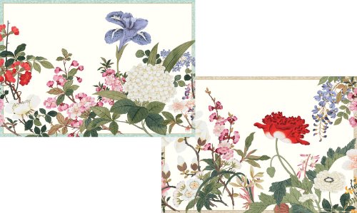 0025096707213 - ENTERTAINING WITH CASPARI PROFUSION OF FLOWERS BLANK NOTECARDS, SET OF 8
