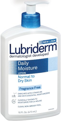 0251528475454 - LUBRIDERM DAILY MOISTURE LOTION FOR NORMAL TO DRY SKIN, FRAGRANCE FREE, 16 OUNCE (PACKAGING MAY VARY)
