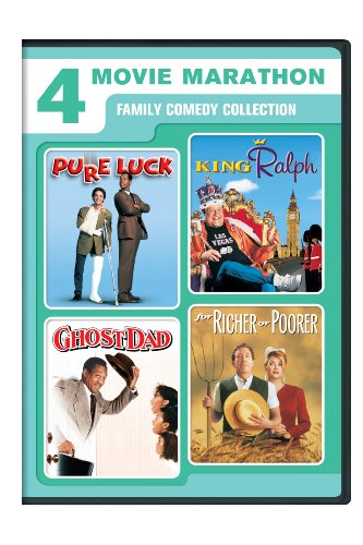 0025192137914 - 4 MOVIE MARATHON: FAMILY COMEDY COLLECTION (PURE LUCK / KING RALPH / GHOST DAD / FOR RICHER OR POORER)