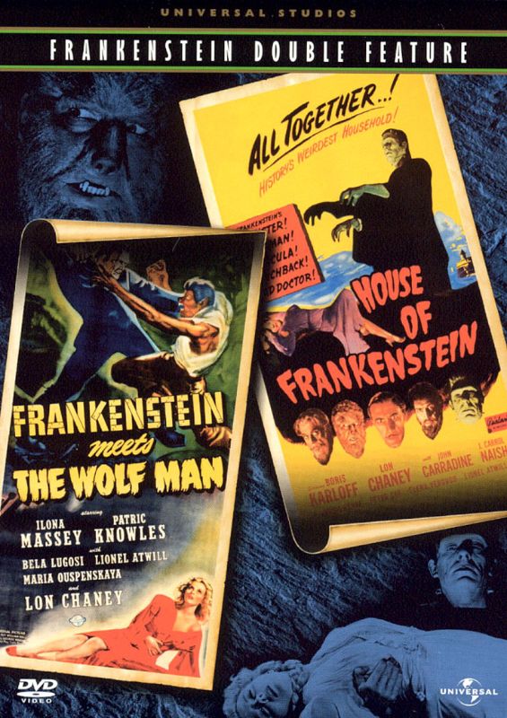 0025192140129 - FRANKENSTEIN MEETS THE WOLF MAN OF FRANKENSTEIN DOUBLE FEATURE FULL FRAME