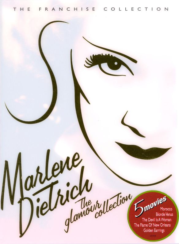 0025192845529 - MARLENE DIETRICH: THE GLAMOUR COLLECTION (MOROCCO/ BLONDE VENUS/ THE DEVIL IS A WOMAN/ FLAME OF NEW ORLEANS/ GOLDEN EARRINGS)
