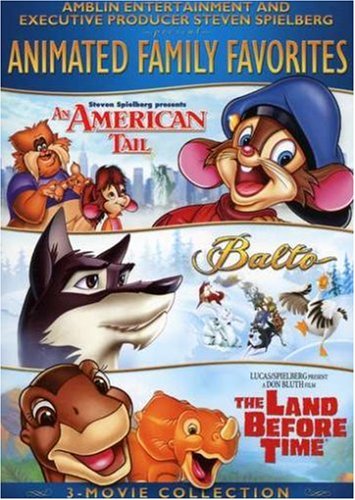 0025195021746 - AMBLIN/SPIELBERG ANIMATED FAMILY FAVORITES 3-MOVIE COLLECTION (AN AMERICAN TALE / BALTO / THE LAND BEFORE TIME)