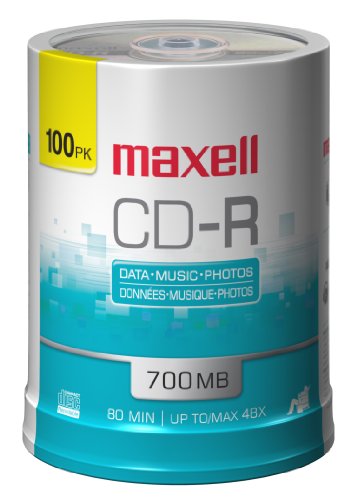 0025215625787 - MAXELL 648200 700 MB 80 MIN CD-R 100 PACK