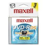 0025215670152 - MAXELL 567647 8CM WRITE-ONCE DVD-R FOR CAMCORDERS - 3 PACK