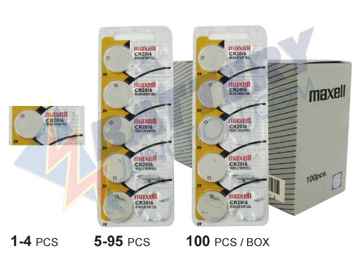 0025215736469 - MAXELL CR2016 LITHIUM COIN CELL BATTERY 1PC