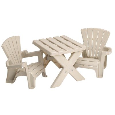 0025217135604 - AMERICAN PLASTIC TOYS ADIRONDACK TABLE AND CHAIRS SET