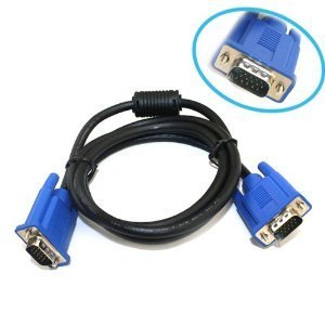 0025274000006 - GENUINE DELL MONITOR CABLE. FERRITED AND DOUBLE SHIELDED 6FT 15 PIN M/M VGA / SVGA BLUE ENDS
