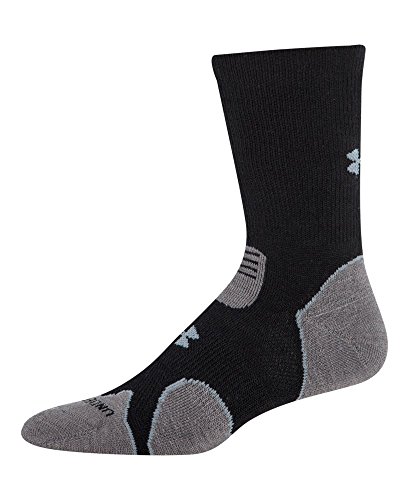 0025343350322 - UNDER ARMOUR HITCH HEAVY CUSHION BOOT SOCKS (1-PACK), BLACK/GRAPHITE, LARGE