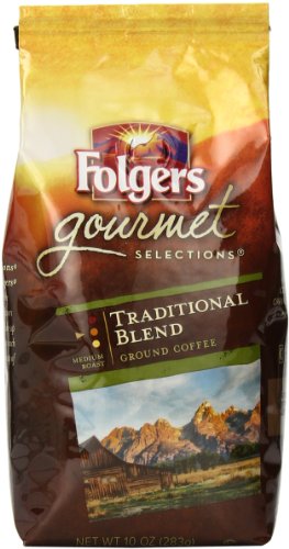 0025500201283 - FOLGERS GOURMET SELECTIONS COFFEE, TRADITIONAL BLEND, 10 OUNCE