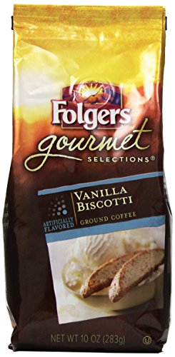 0025500201368 - FOLGERS GOURMET SELECTIONS COFFEE, VANILLA BISCOTTI, 10 OUNCE
