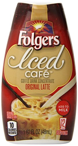 0025500205229 - FOLGERS ICED CAFE, ORIGINAL LATTE, 1.62 FLUID OUNCE