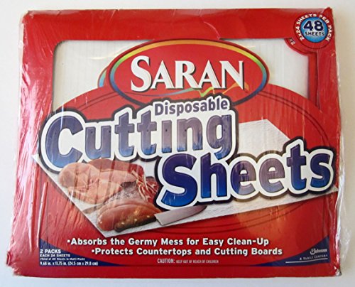 0025700735984 - SARAN DISPOSABLE CUTTING 2PKS OF 24 TOTAL 48 SHEETS
