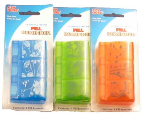 0025715671611 - PILL REMINDER - 3 COMPARTMENT - 3 PACK