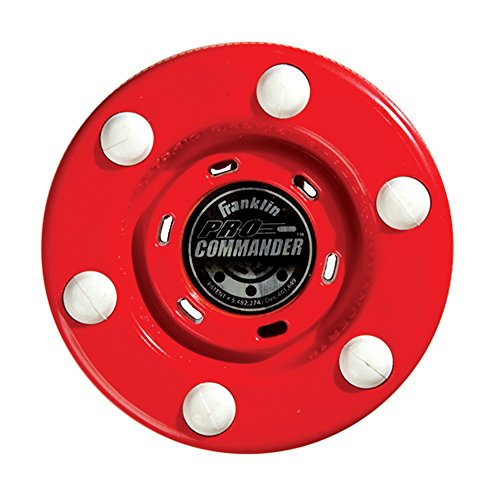 0025725214778 - FRANKLIN SPORTS NHL PRO COMMANDER STREET HOCKEY PUCK - 1 PACK (RED)