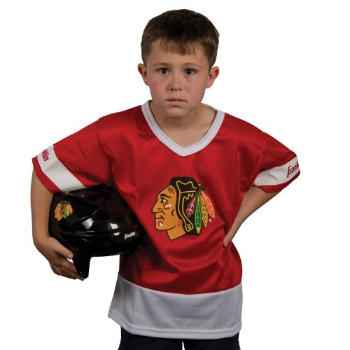 0025725217489 - FRANKLIN SPORTS NHL CHICAGO BLACKHAWKS YOUTH TEAM UNIFORM SET