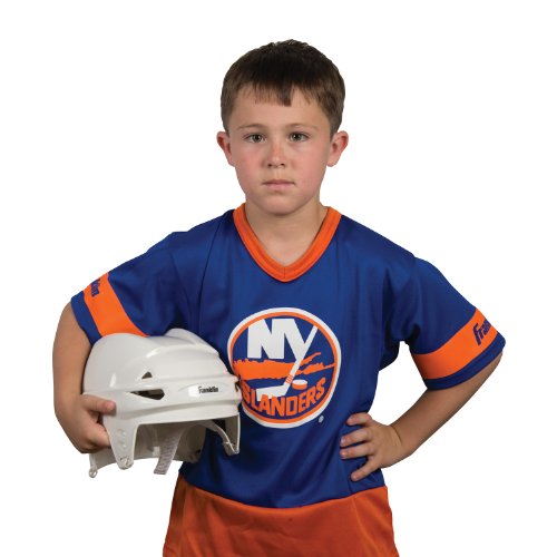 0025725242016 - FRANKLIN SPORTS NHL NEW YORK ISLANDERS YOUTH TEAM UNIFORM SET