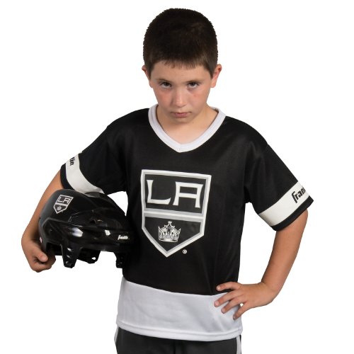 0025725242191 - FRANKLIN SPORTS NHL LOS ANGELES KINGS YOUTH TEAM UNIFORM SET