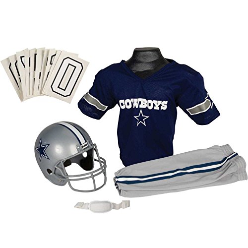 0025725289509 - FRANKLIN SPORTS NFL DALLAS COWBOYS DELUXE YOUTH UNIFORM SET, SMALL