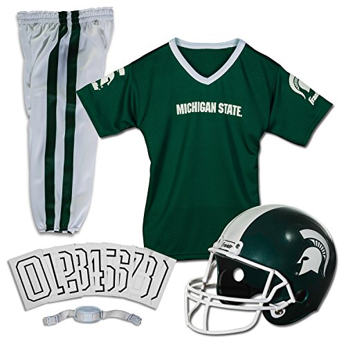 0025725290574 - FRANKLIN SPORTS NCAA MICHIGAN STATE SPARTANS DELUXE YOUTH TEAM UNIFORM SET, SMALL