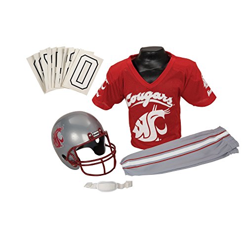0025725290888 - FRANKLIN SPORTS NCAA WASHINGTON STATE COUGARS DELUXE YOUTH TEAM UNIFORM SET, SMALL