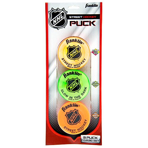0025725323616 - FRANKLIN SPORTS NHL STREET HOCKEY PUCK COMBO (PACK OF 3)
