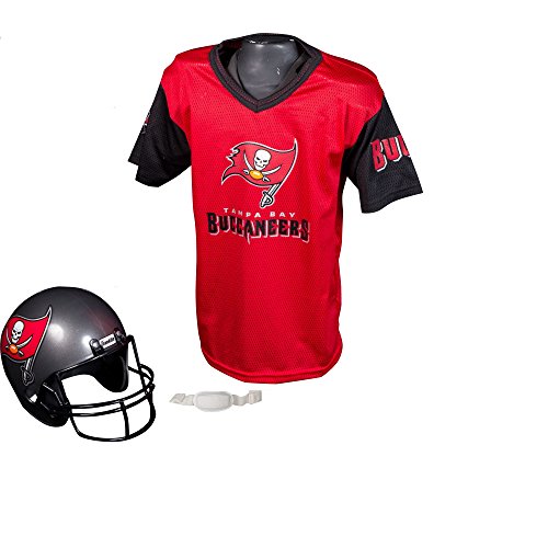 0025725330775 - FRANKLIN SPORTS NFL TAMPA BAY BUCCANEERS REPLICA YOUTH HELMET AND JERSEY SET