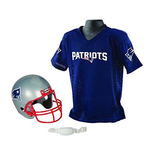 0025725330874 - FRANKLIN SPORTS NFL NEW ENGLAND PATRIOTS REPLICA YOUTH HELMET AND JERSEY SET