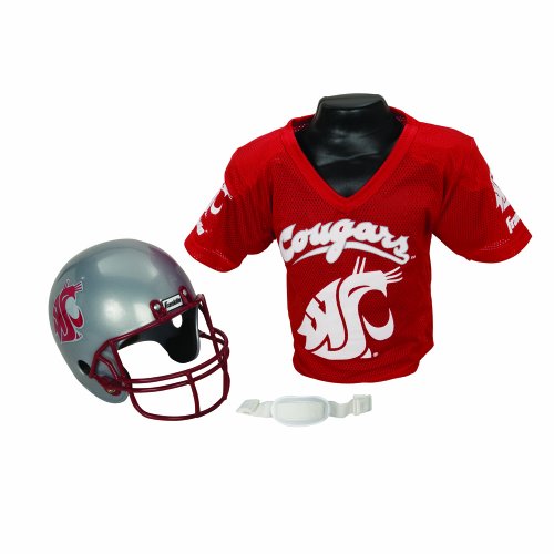 0025725331833 - FRANKLIN SPORTS NCAA WASHINGTON STATE COUGARS HELMET AND JERSEY SET