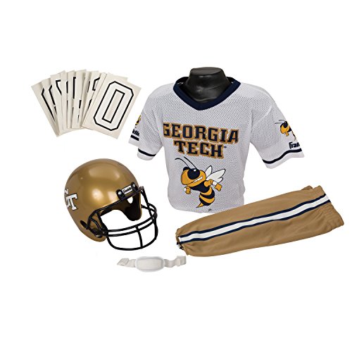 0025725336593 - FRANKLIN SPORTS NCAA GEORGIA TECH YELLOW JACKETS DELUXE YOUTH TEAM UNIFORM SET, SMALL