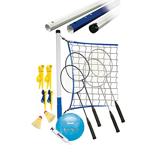 0025725395880 - FRANKLIN SPORTS RECREATIONAL BADMINTON AND VOLLEYBALL COMBO SET