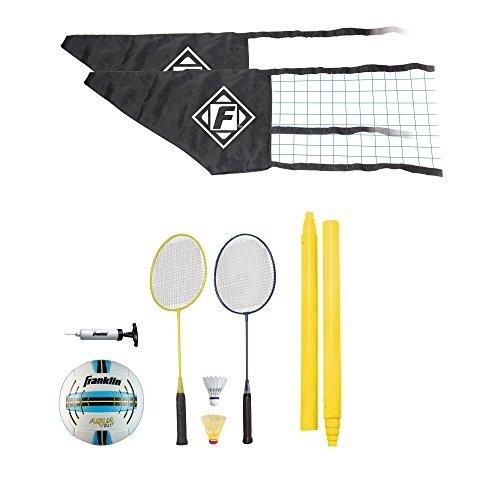 0025725395972 - FRANKLIN SPORTS QUIKSET VOLLEYBALL AND BADMINTON COMBO
