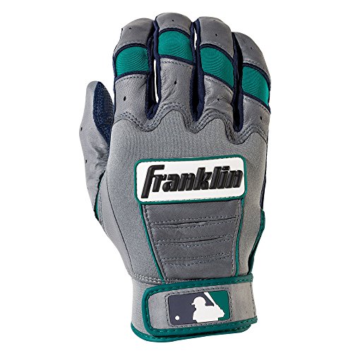 0025725435326 - FRANKLIN SPORTS ADULT ROBINSON CANO CFX PRO SIGNATURE SERIES BATTING GLOVES, ADULT LARGE, PAIR, NAVY/GRAY/TEAL