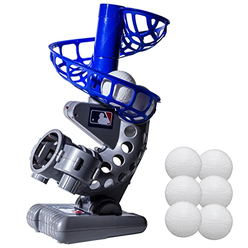 0025725477364 - FRANKLIN SPORTS - MLB ELECTRONIC BASEBALL PITCHING MACHINE - BLUE