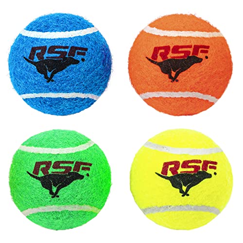 0025725559251 - FRANKLIN PET SUPPLY RSF SQUEAK MINI 1.75 TENNIS BALLS - 4 PACK - FOR SMALL DOGS - FLOATS IN WATER