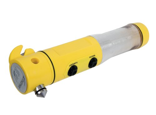 0025732007806 - TRAVELON 4-IN-1 EMERGENCY CAR TOOL, YELLOW, ONE SIZE
