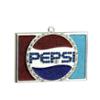 0257554266165 - 3 DECORATIVE SILVER PLATED PEPSI GLOBE LOGO CHRISTMAS ORNAMENT WITH EUROPEAN CRYSTALS
