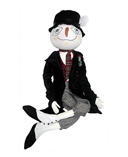 0257554430597 - 53 GATHERED TRADITIONS STANFORD THE SNOWMAN DECORATIVE CHRISTMAS DISPLAY FIGURE