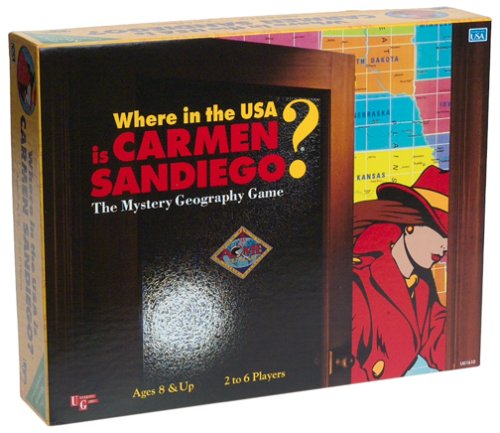 0025766161000 - WHERE IN THE USA IS CARMEN SANDIEGO? (BOARD GAME)