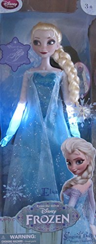 0026079443456 - FROZEN MOTION ACTIVATED SINGING & LIGHT UP ELSA DOLL 16 DOLL SINGS LET IT GO DISNEY STORE EXCLUSIVE